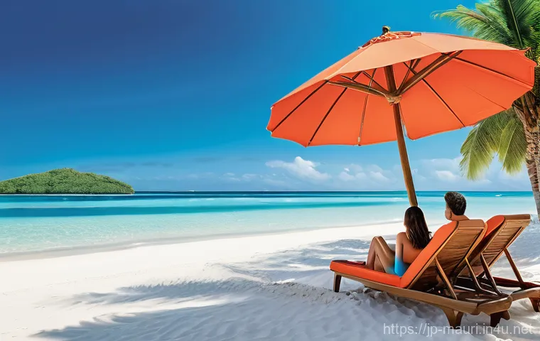 모리셔스 관광 수익 규모 - **Prompt 1: Serene Family Beach Day in Mauritius**
    "A wide-angle, highly detailed shot of a pris...